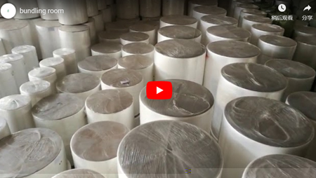 ES nonwoven fabric stock room